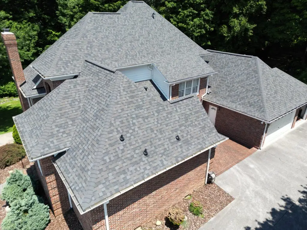 Completed roof replacement by Whittington Construction in the Tri-Cities, TN